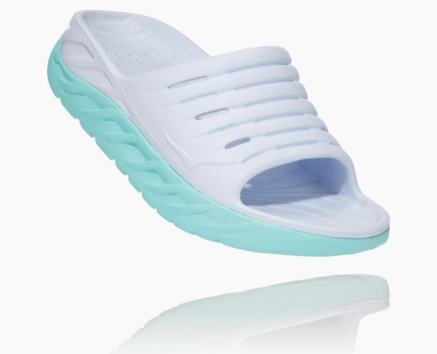 Hoka One One Badesandaler Dame - Ora Porno - Hvide/Blå - 275189CZD